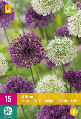 Allium paars/wit mix 15st