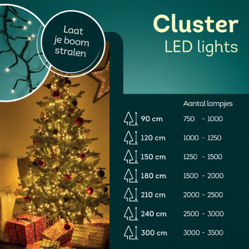 Clusterverlichting 10M/1120L Klassiek Warm - afbeelding 4