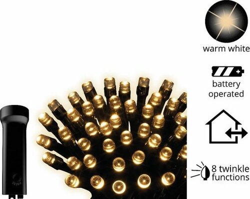 Durawise Twinkle batterijverlichting 170CM/24L warm wit - afbeelding 4