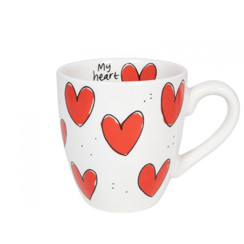 LOVE: MINIMUG UNI HEARTS 0,2L - afbeelding 1