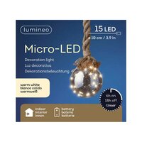 Microled bal l80bd10cm 15l w.wit bo - afbeelding 1